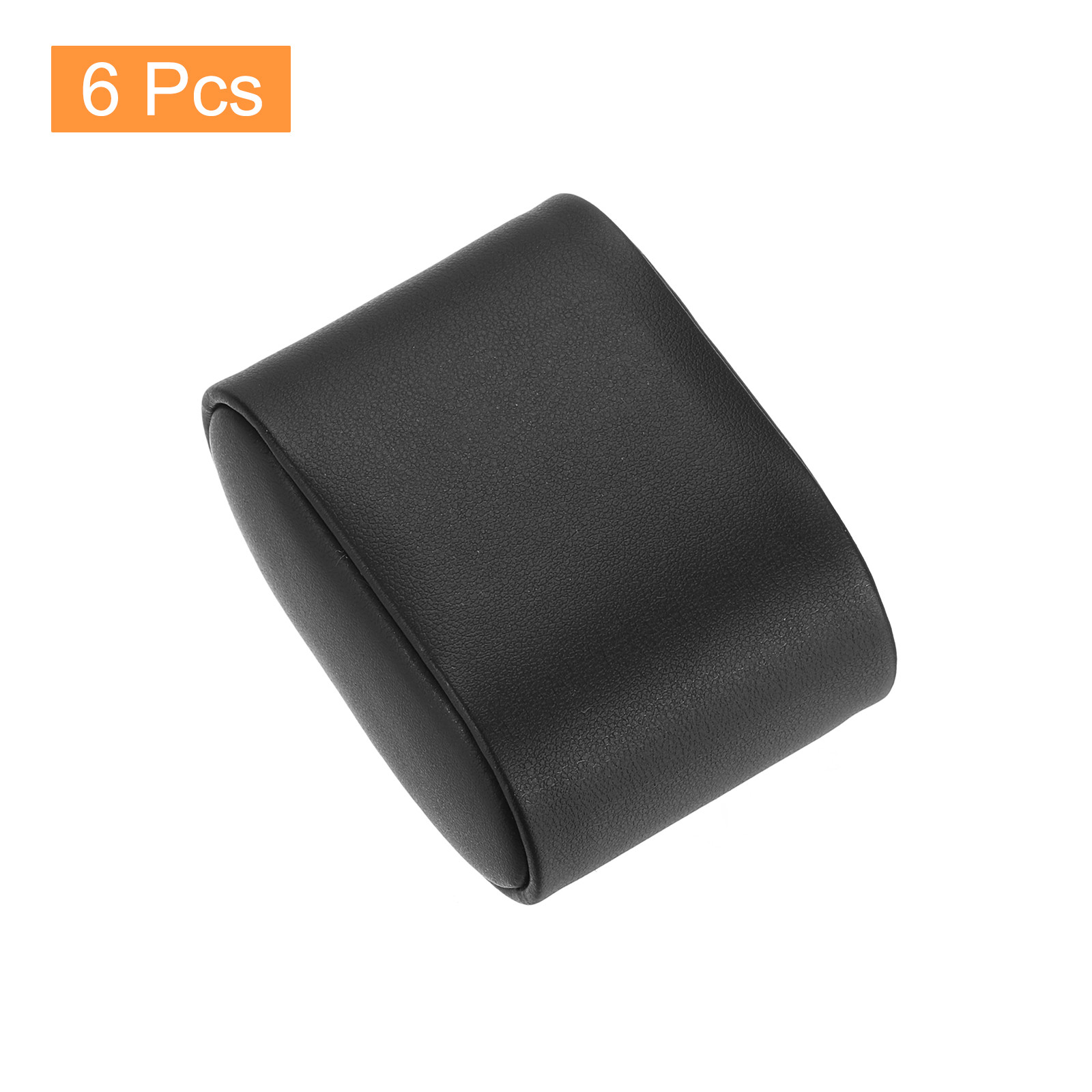 6Pcs Leather Bracelet Watch Pillow Jewelry Display Cushion Pillows Large Black