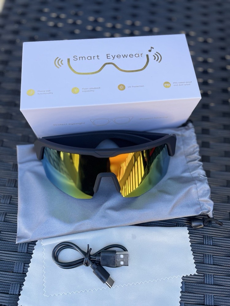 Cycling Bluetooth Smart Glasses Technology Audio Call Remote Headset Sunglasses