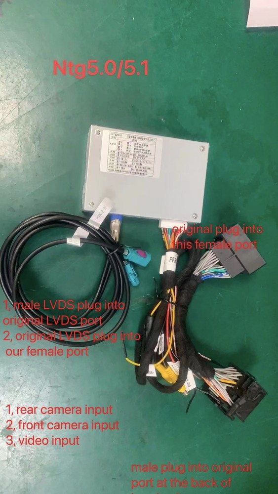 Camera interface for Mercedes-Benz with NTG 5.0/5.1 Dynamic trajectory