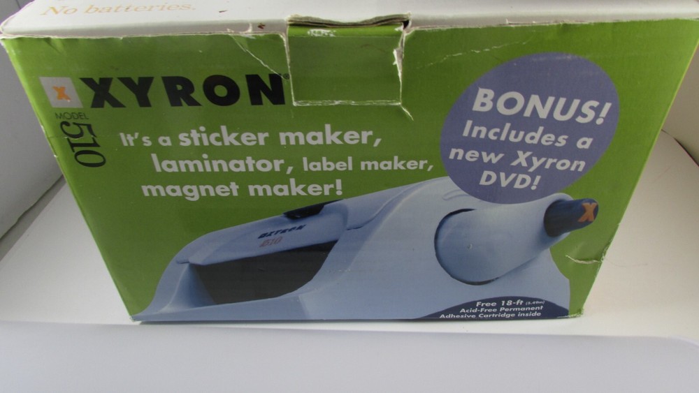 USED Xyron Model 510 Creative Sticker Tool Multi-Use Laminating Machine