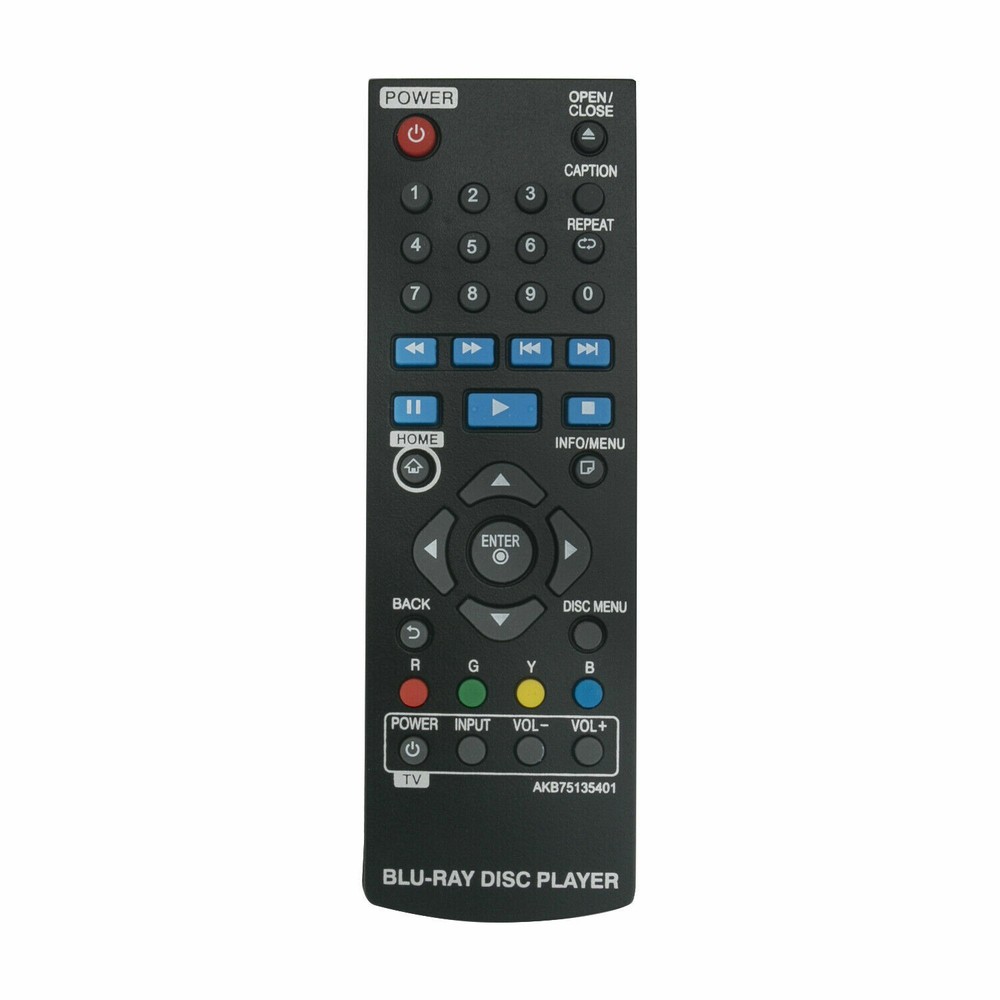 AKB75135401 Remote Control for LG Blu-Ray DISC Player