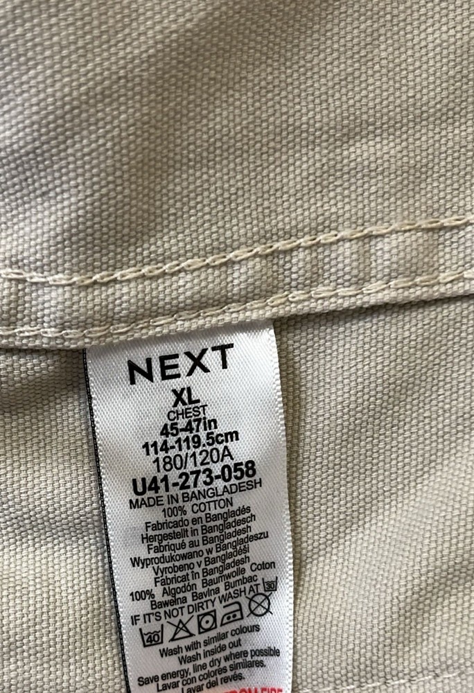 NEXT - REGULAR FIT JACKET - SIZE XL - BEIGE