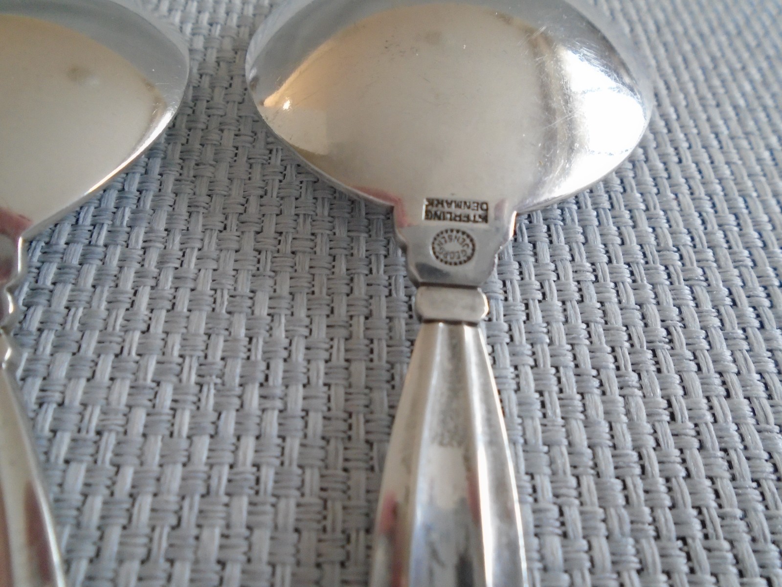 GEORG JENSEN ACORN STERLING ~ 1 SPOON 4 1/8" SUGAR, CANDY, TEA CADDY, BABY