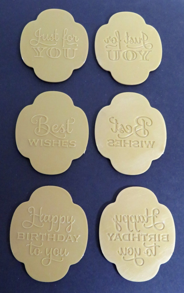 Anna Griffin MIX & MATCH EMBOSSING FOLDER SET with 12 Sentiment Inserts & 2 Dies