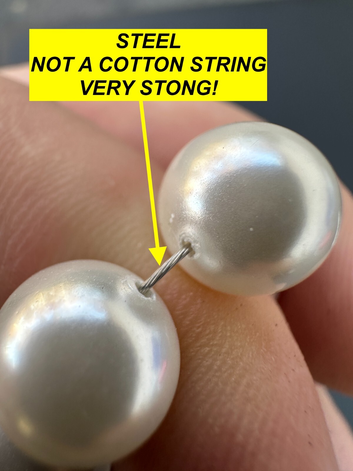 Cultured Pearl Necklace W. Real 925 Silver Clasp For Men Women 4-10mm All Length