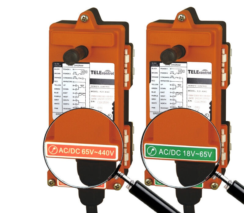 Transmitter+Receiver Radio Industrial Wireless Remote Control Crane 4 Buttons