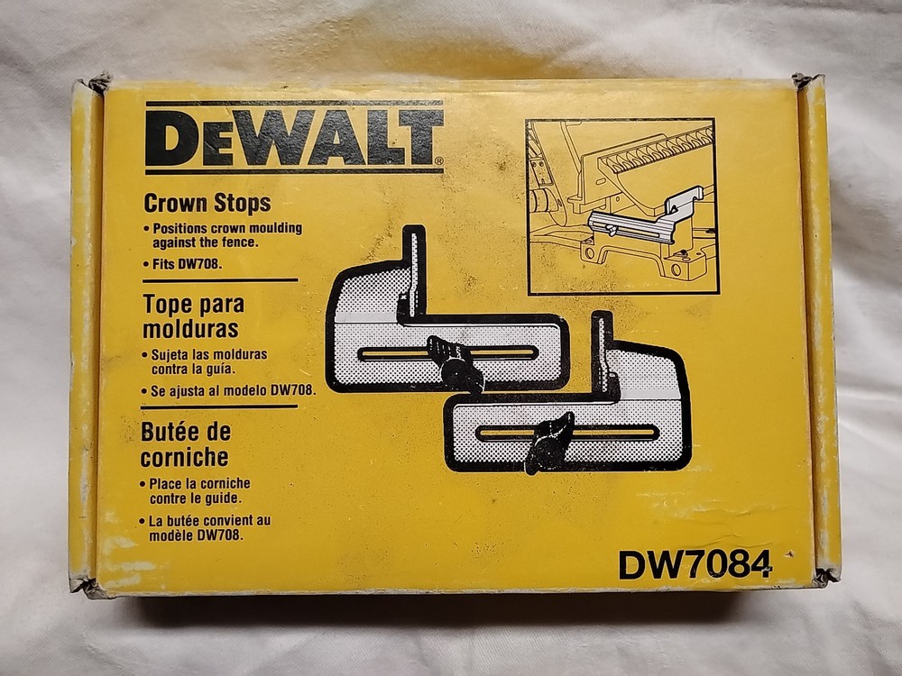 DEWALT DW7084 Crown Stops for Miter Saws Includes 2 stops