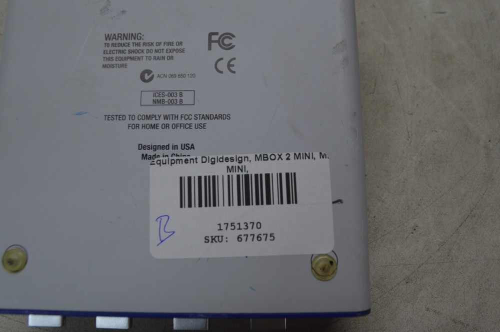 Digidesign Mbox2 USB Midi Recording Interface