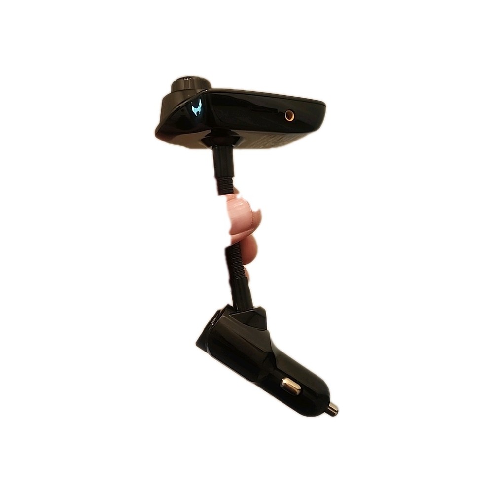 Nulaxy KM18 Wireless In-Car Bluetooth FM Transmitter - Black