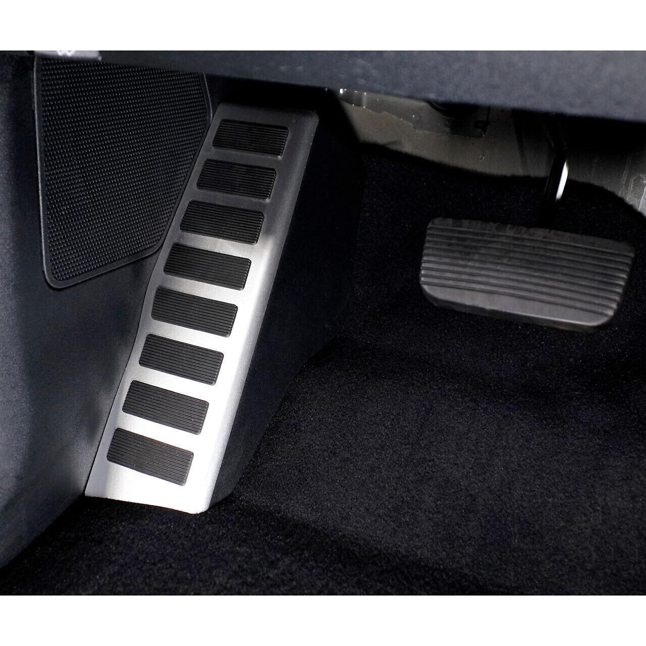 IAG I-Line Dead Pedal Cover in Silver for Ford Bronco 2021+ 2/4 Door