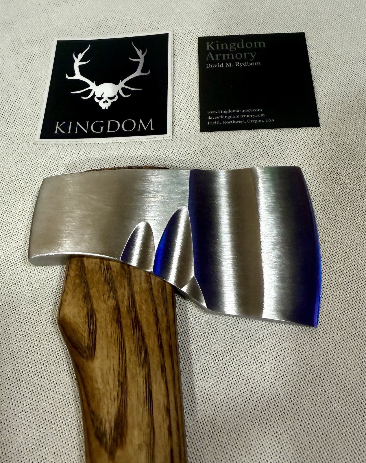 KINGDOM ARMORY, RYDBOM HERITAGE COLLECTION WOODSMAN HATCHET