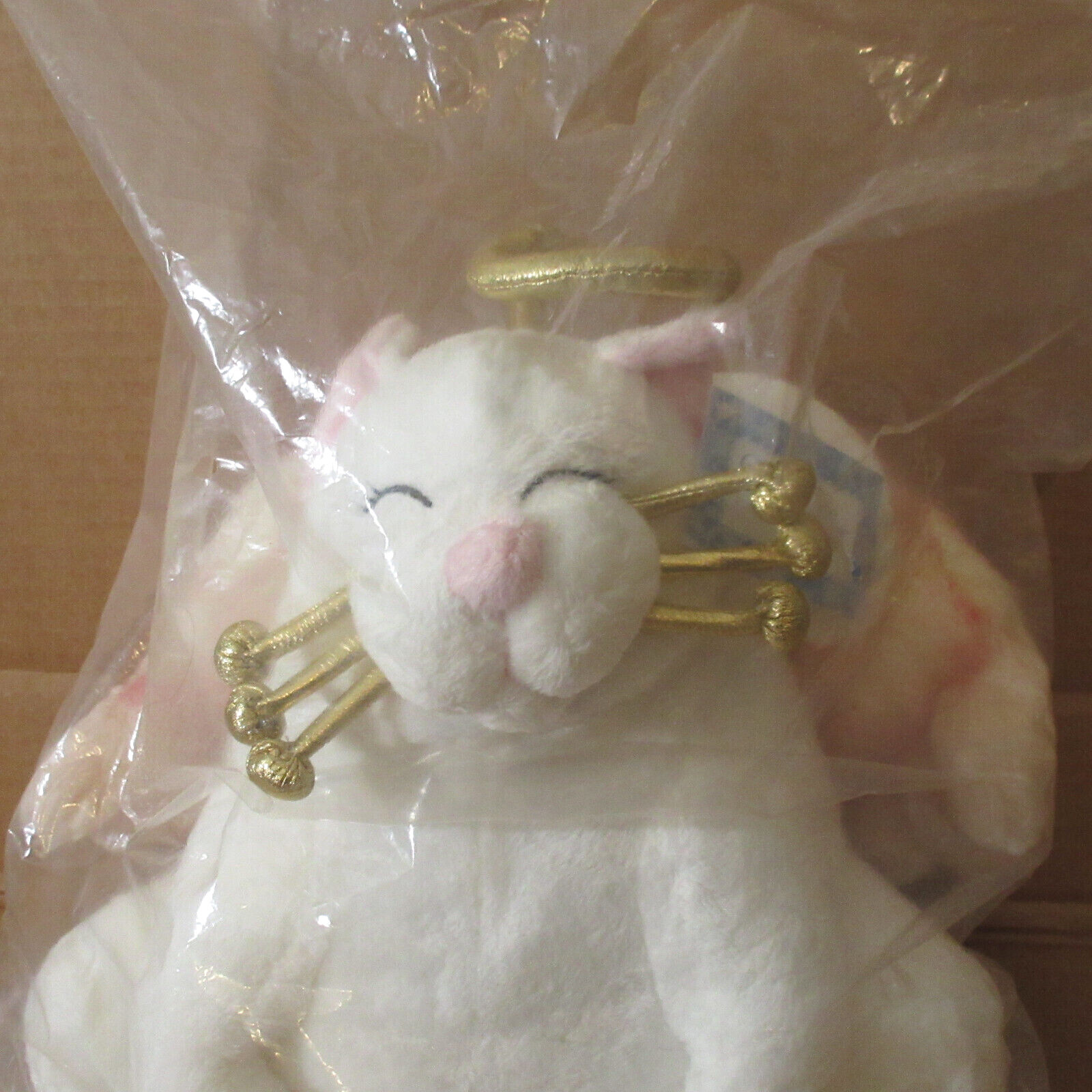 Vtg WhimsiClay Whimsy Clay Amy Lacombe ~10" ANGELICA Angel Cat Plush Stuffed