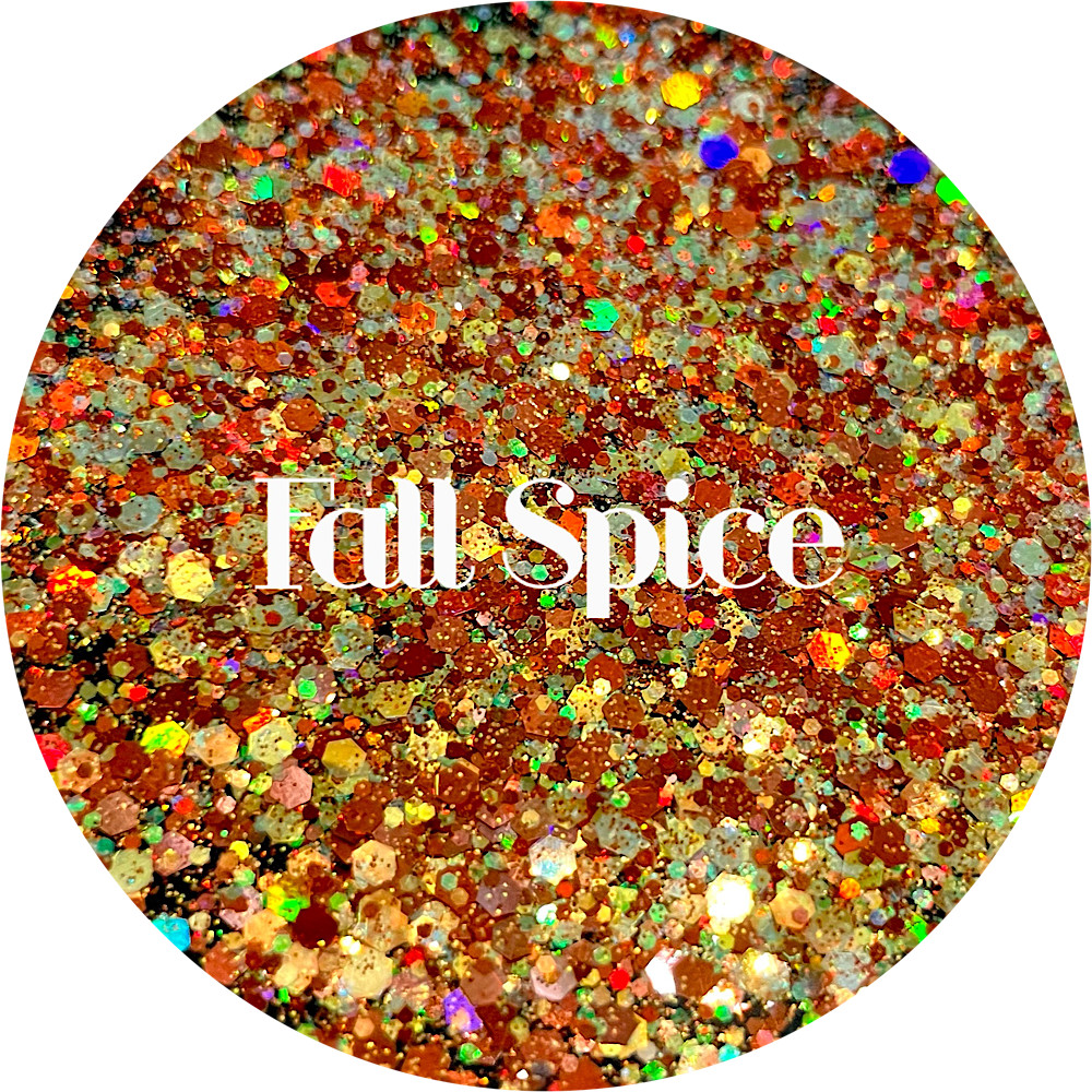 Premium Polyester Glitter - Gold Orange Fall Mix