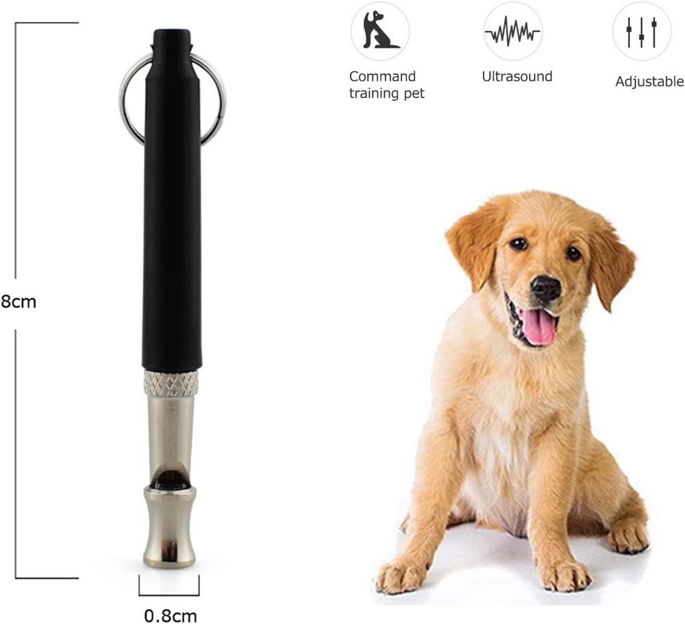 Adjustable Ultrasonic Dog Training Whistle - Silent and Effective Solution