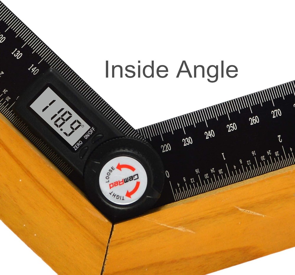 GemRed 82305 Aluminum Digital Angle Finder Protractor