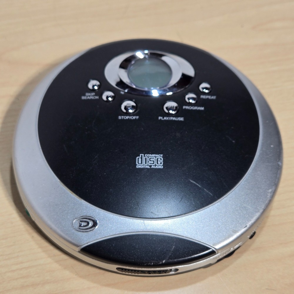 Durabrand Portable Digital CD Player Model CD-895 Black/Silver - TESTED, WORKING