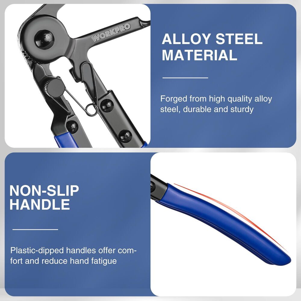 WORKPRO 27" Flexible Hose Clamp Plier Spring Plier Automotive Clamp Removal Tool