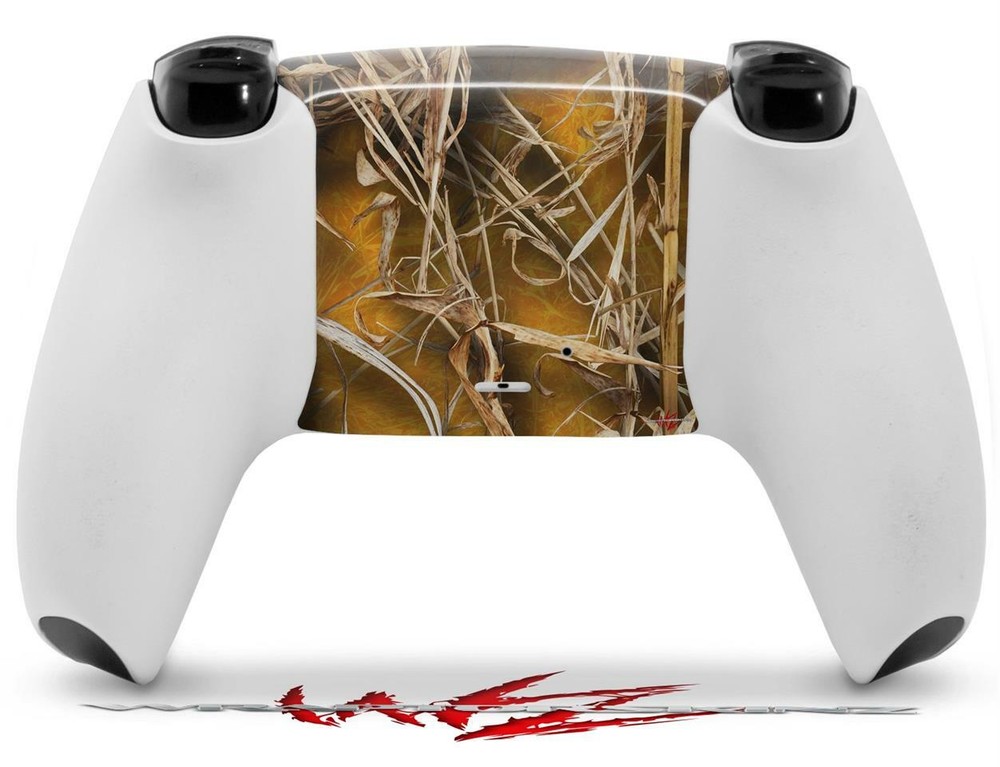 Skin Sony PS5 Controller WraptorCamo Grassy Marsh Camo Orange