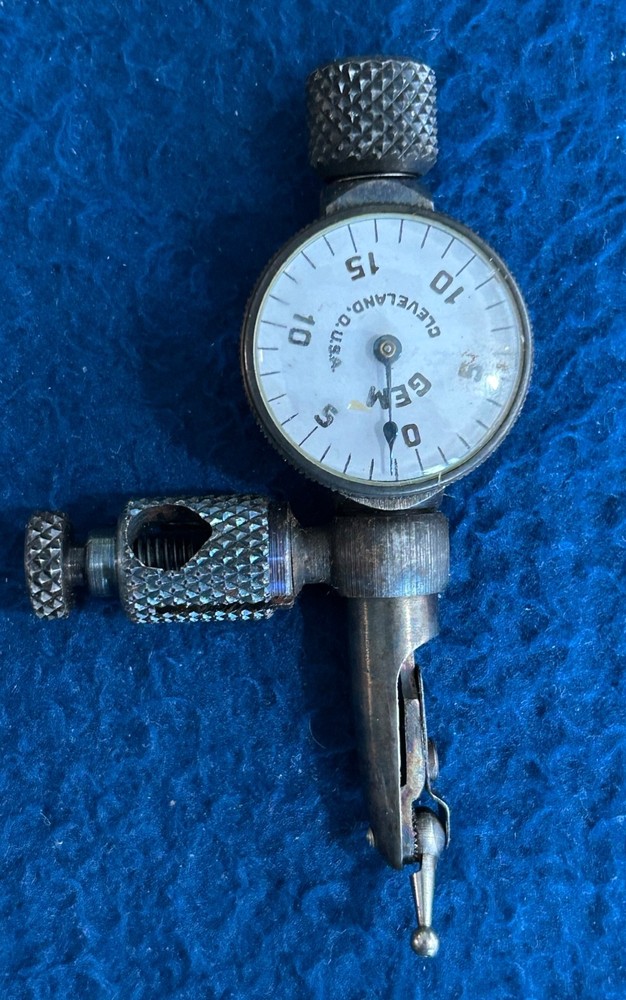 Vintage Gem Test Indicator w/ Case Cleveland OH USA Untested