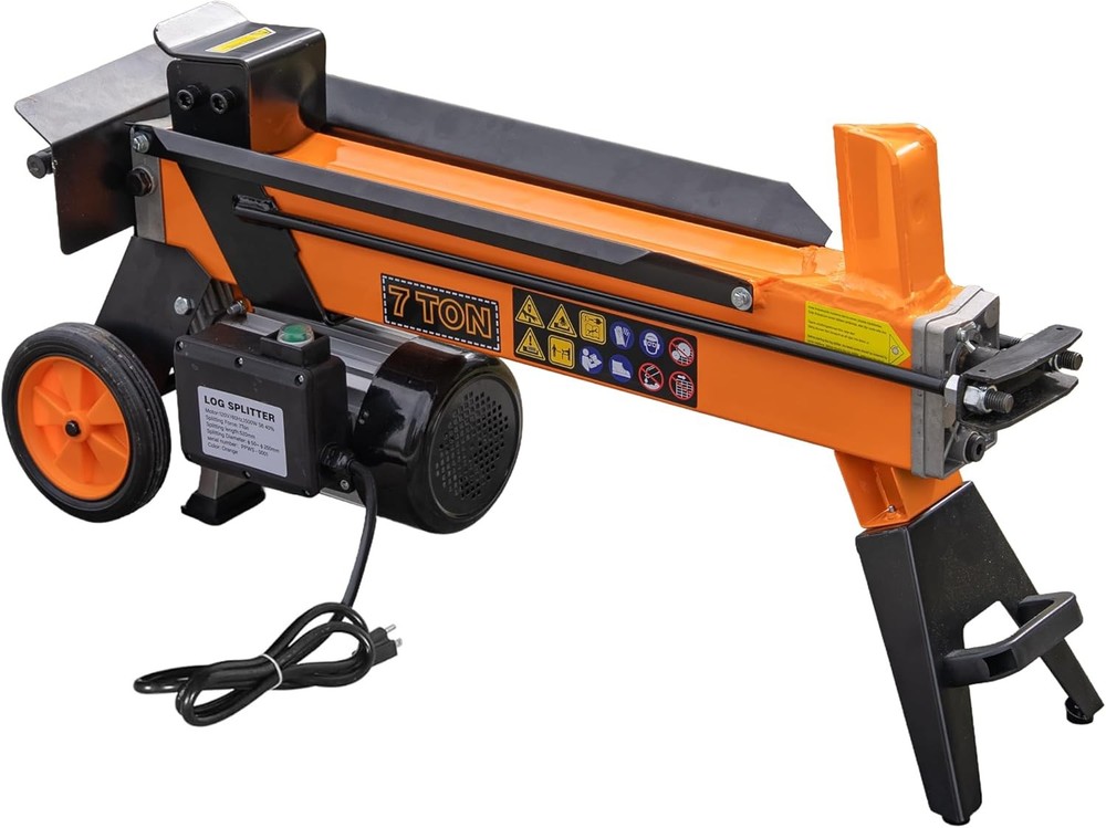 Portable Electric Log Splitter Compact Horizontal Power Wood Splitters Machine