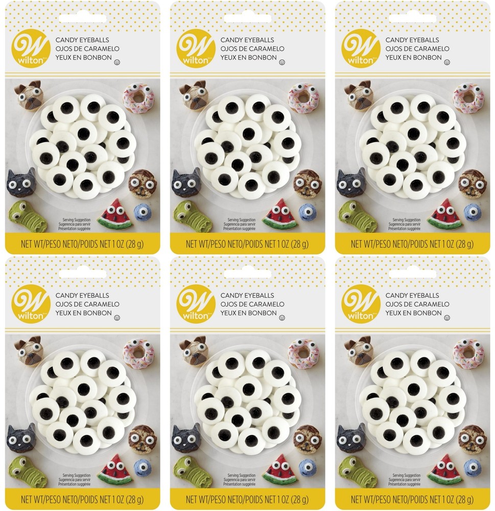 Wilton Large Candy Eyeballs, 0.75-Inch Diameter (6-Pack)