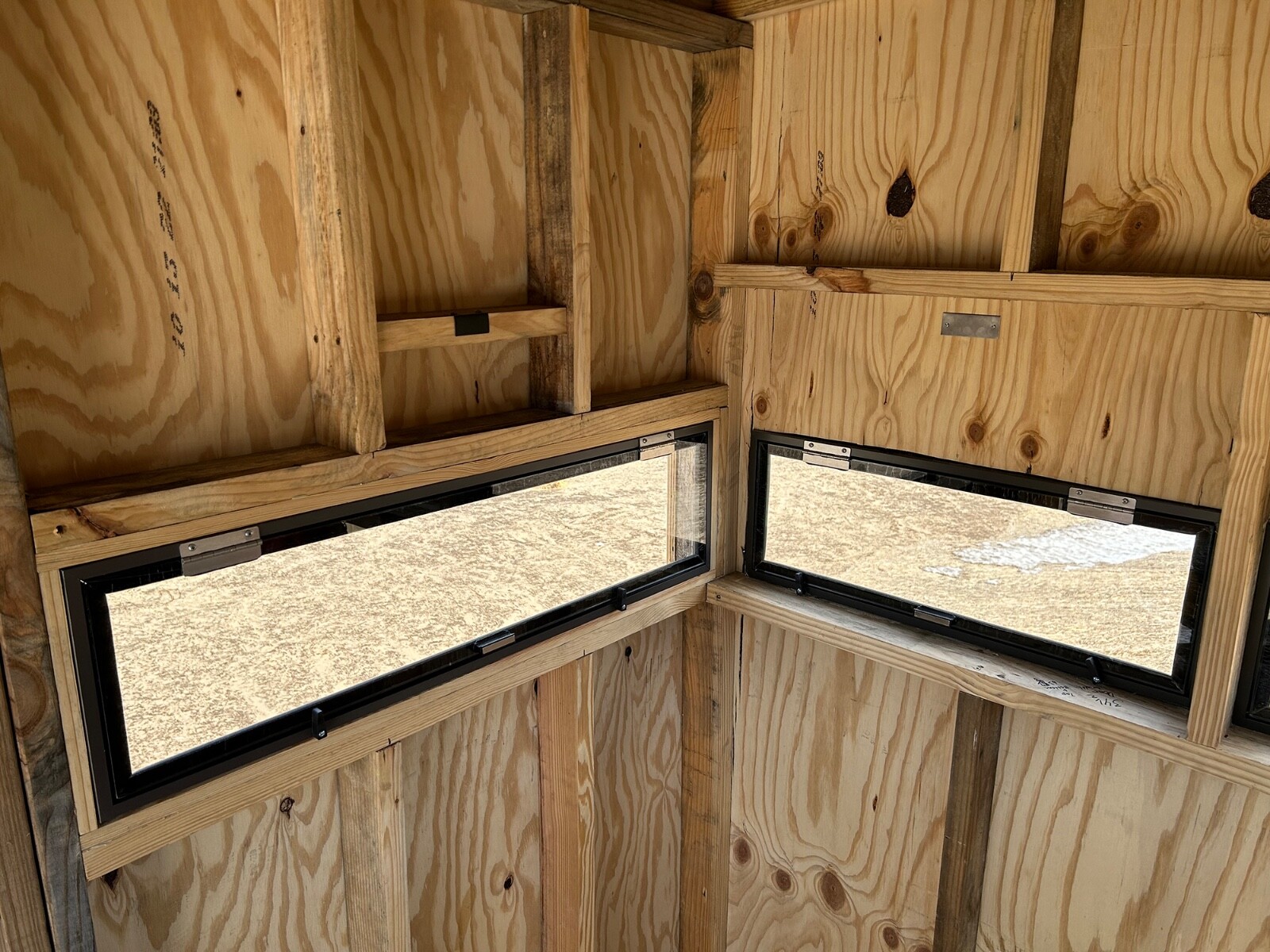 Zero 4 Outdoors 42" Hunting Blind Window; Premium Aluminum, Tempered Glass