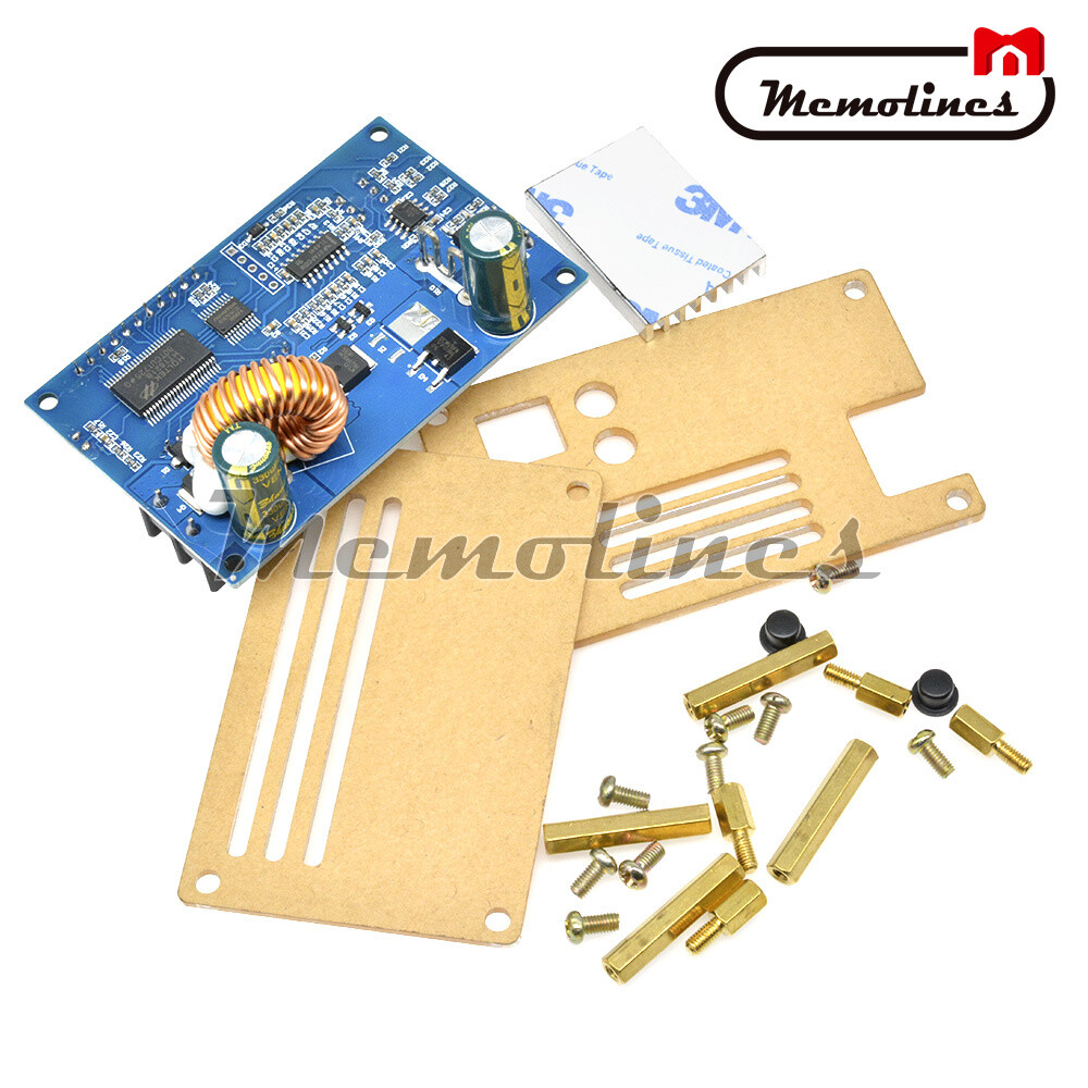 DC-DC 5A Boost Voltage Constant Current Power Supply Module LCD Display w Case