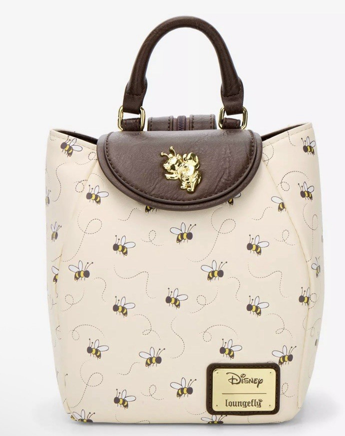 Winnie the Pooh All Over Print Micro Mini Backpack Honey Bees Loungefly NWT
