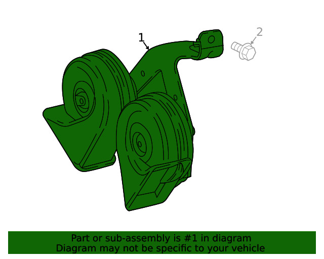 Genuine GM Horn 84640507
