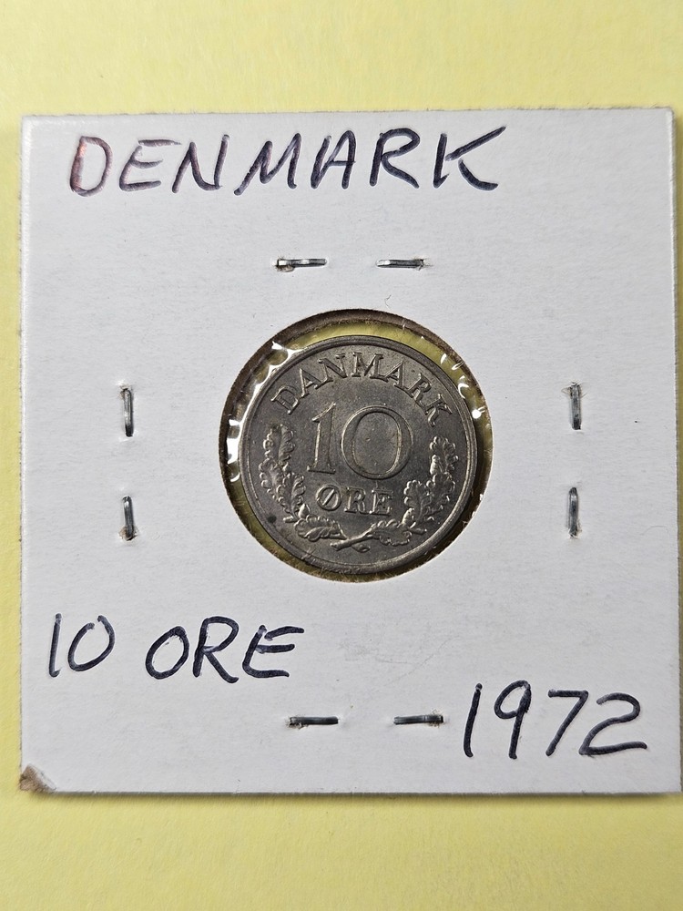 COINS - DENMARK - 10 ORE 1972