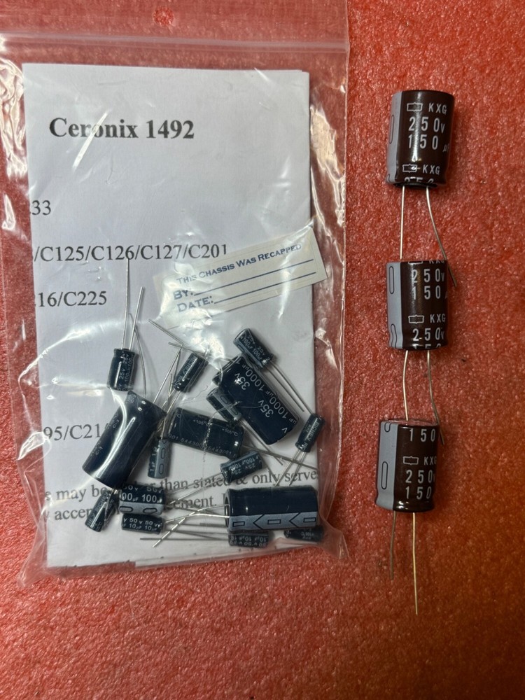 Ceronix 1492 basic cap kit and/or OPTIONAL filter caps