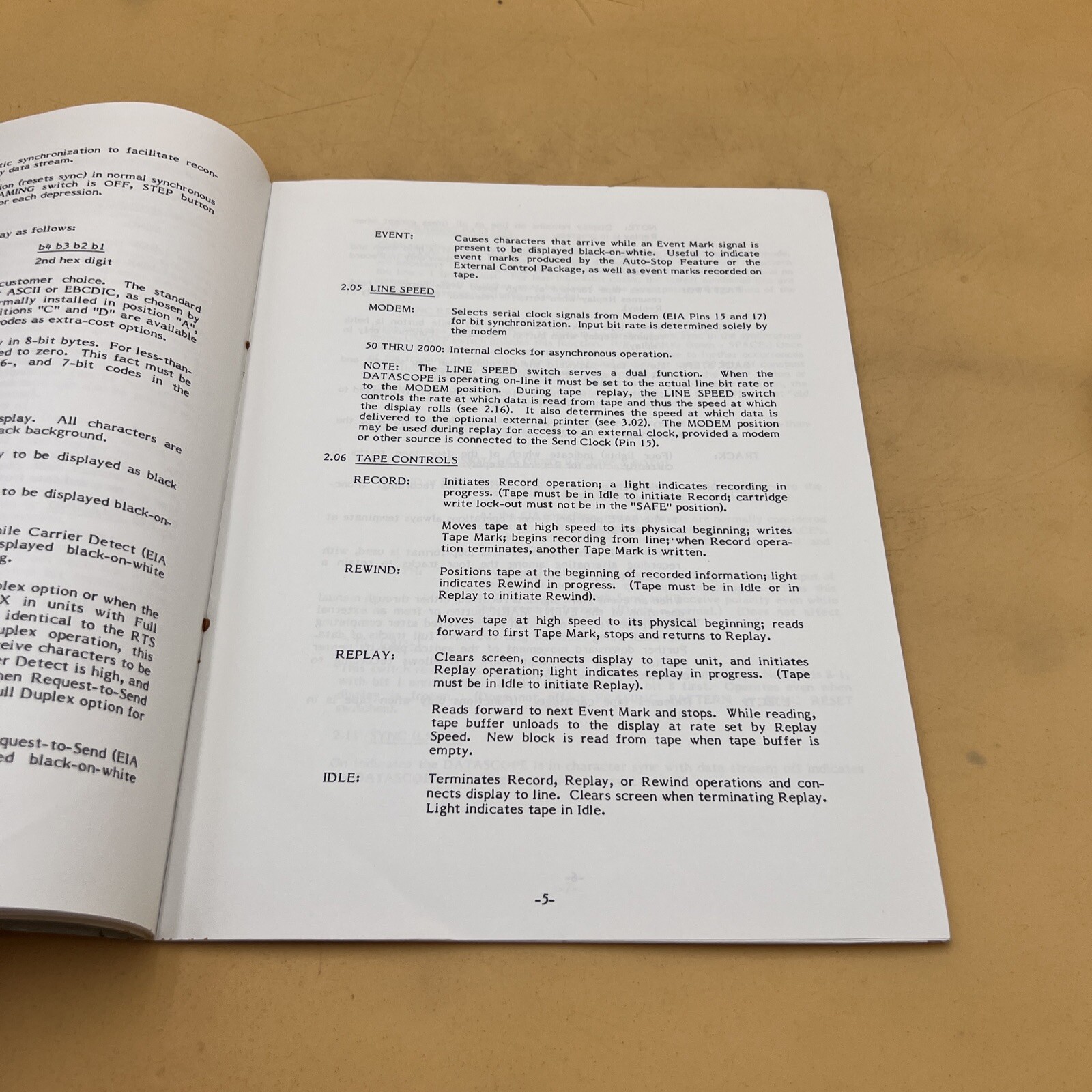 Spectron Datascope Model D-601C Maintenance Instruction Manual Guide, Original