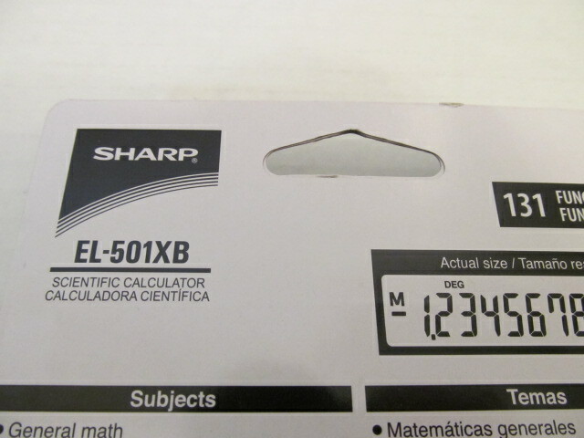 Sharp EL-501XB-GR Scientific Calculator, 131 Functions, 10 Digit, SAT, PSAT