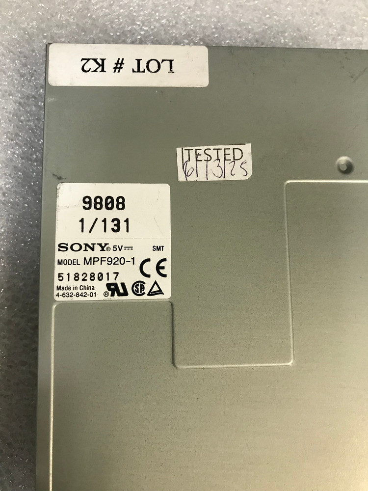 SONY MPF920-1 Internal Floppy 3.5" Disk Drive