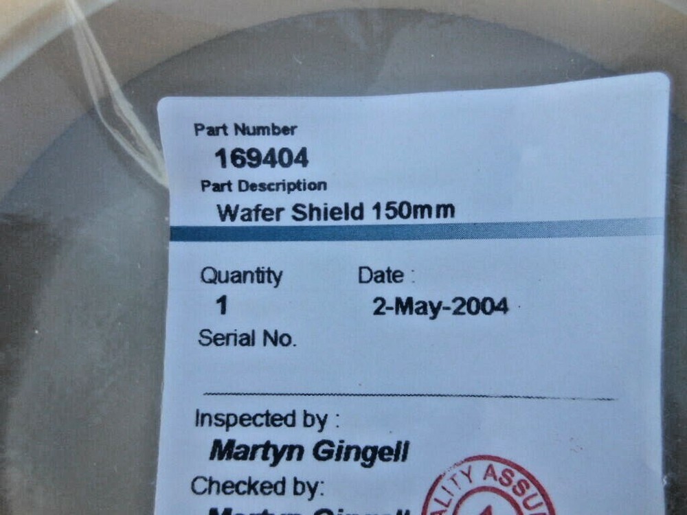 WAFER SHIELD 150MM 169404
