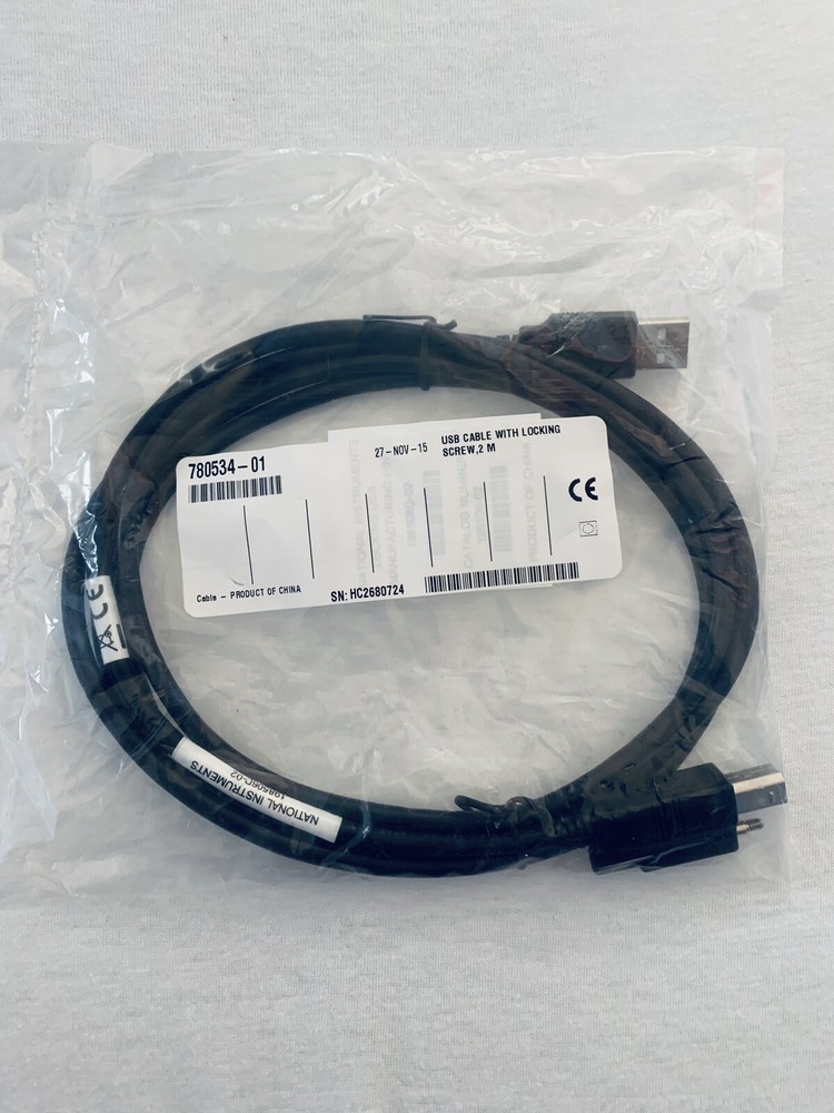 780534-01 ~ USB Cables With Locking Screw ~ 2m