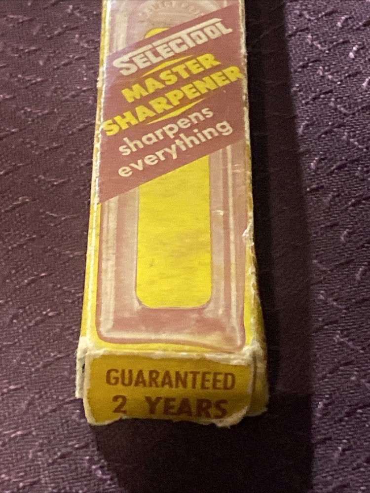 Vintage Selectool Master Sharpener Box And Instructions