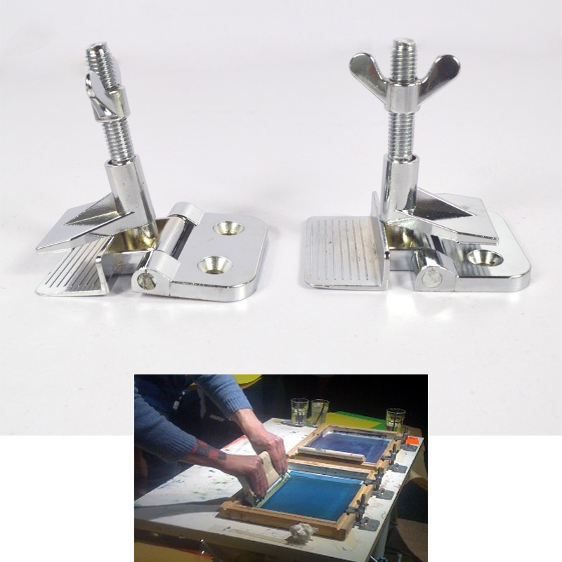 2 pcs Screen Printing Butterfly Clamp Screen Frame Holding Tool Simple Press