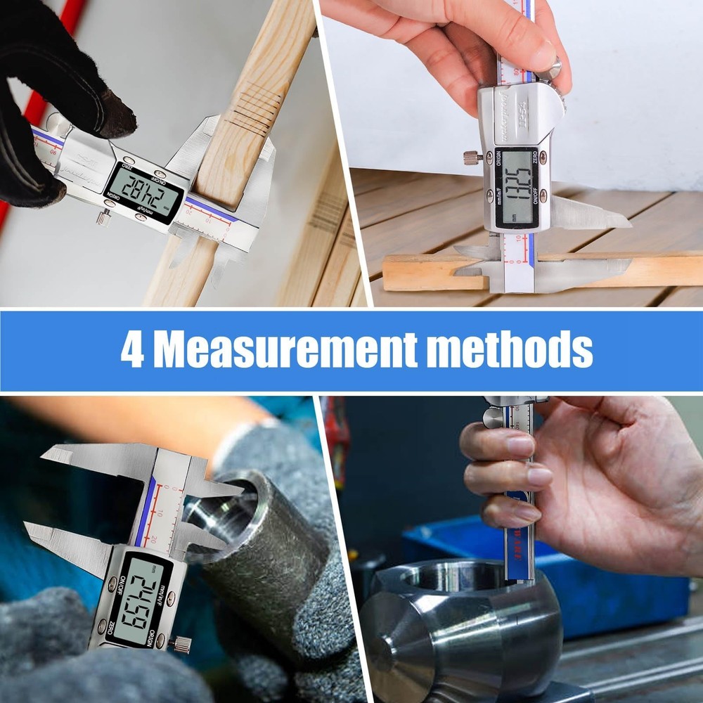 Digital Caliper Measuring Tool, IP54 Waterproof Electronic Digital Micrometer...