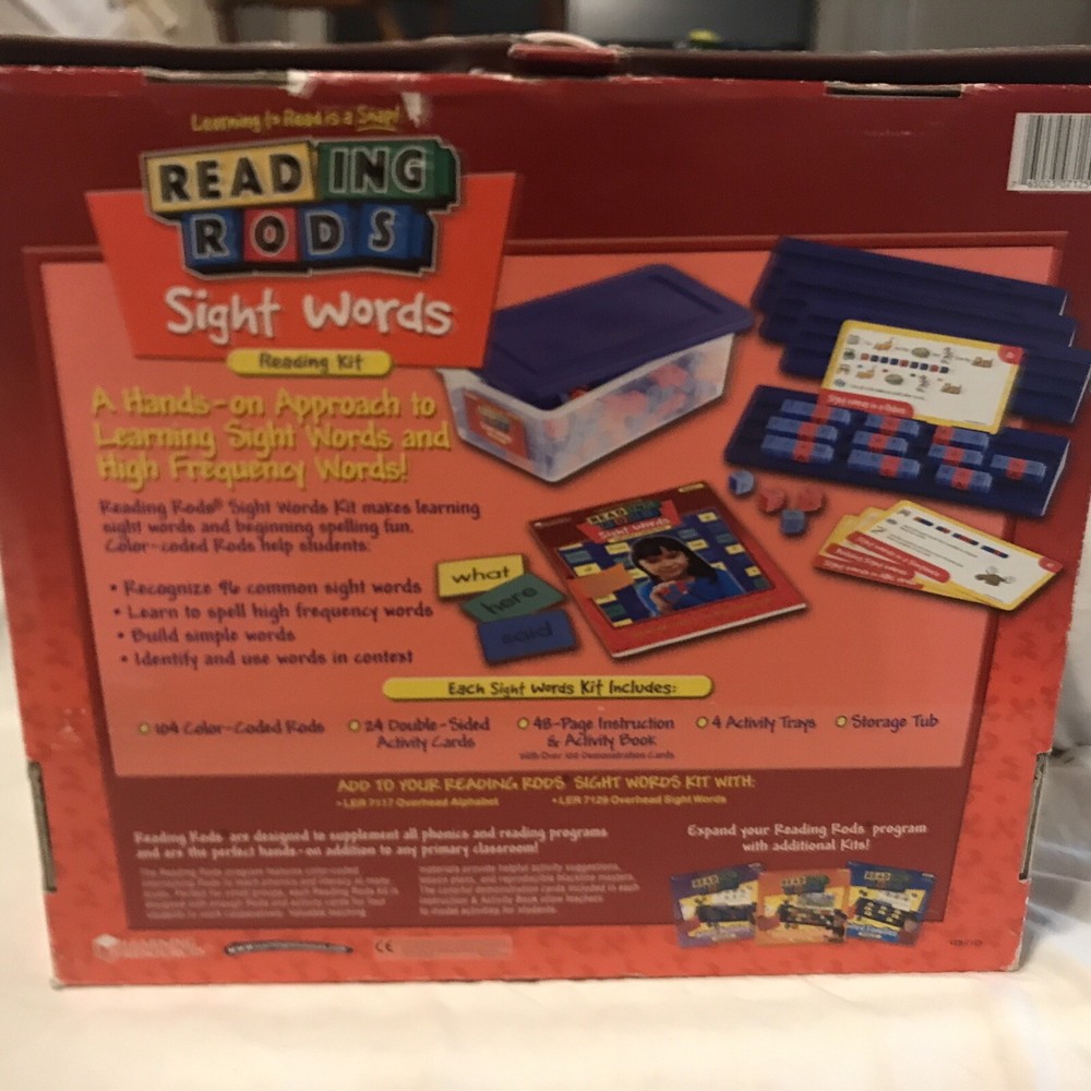 Learning Resources Reading Rods Sight Words Kit