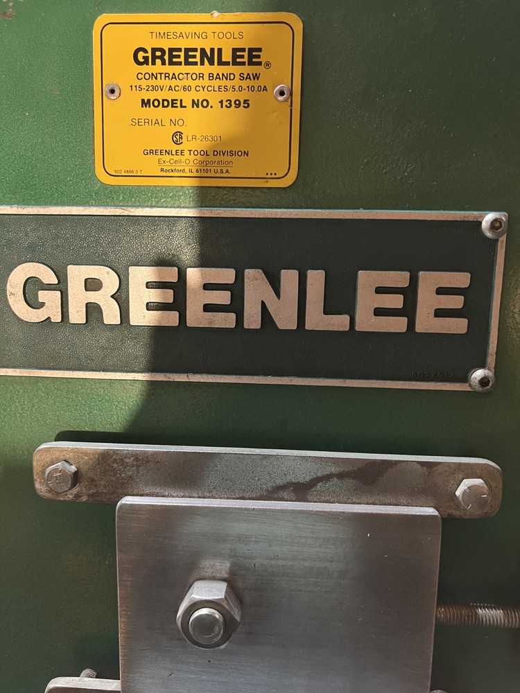 Greenly Contractors Horizontal Bandsaw