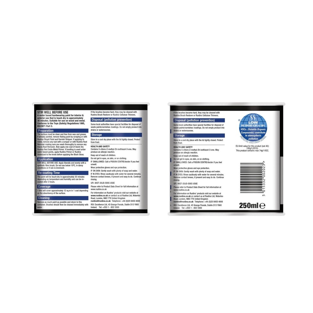 Black Gloss Paint 250ml