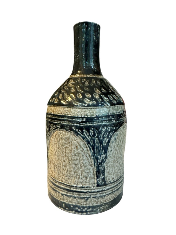Handmade Ceramic Vase Bottle Rustic Studio Pottery By Corey Jefferson