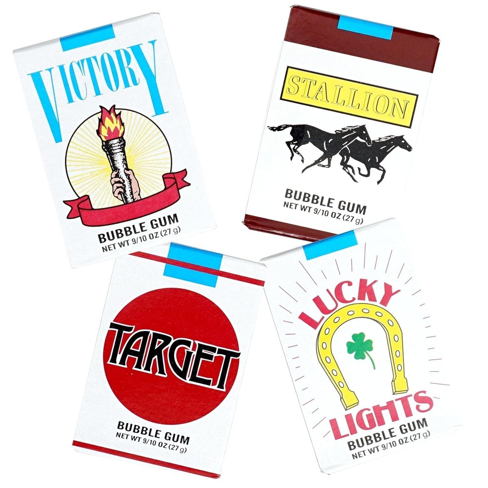 Bubble Gum Cigarettes (4 Pack), Gum Cigarettes, Candy Cigarettes,