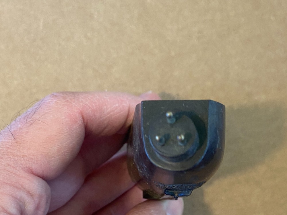 Vintage Garrard Brown Bakelite Headshell Mono 3-pin