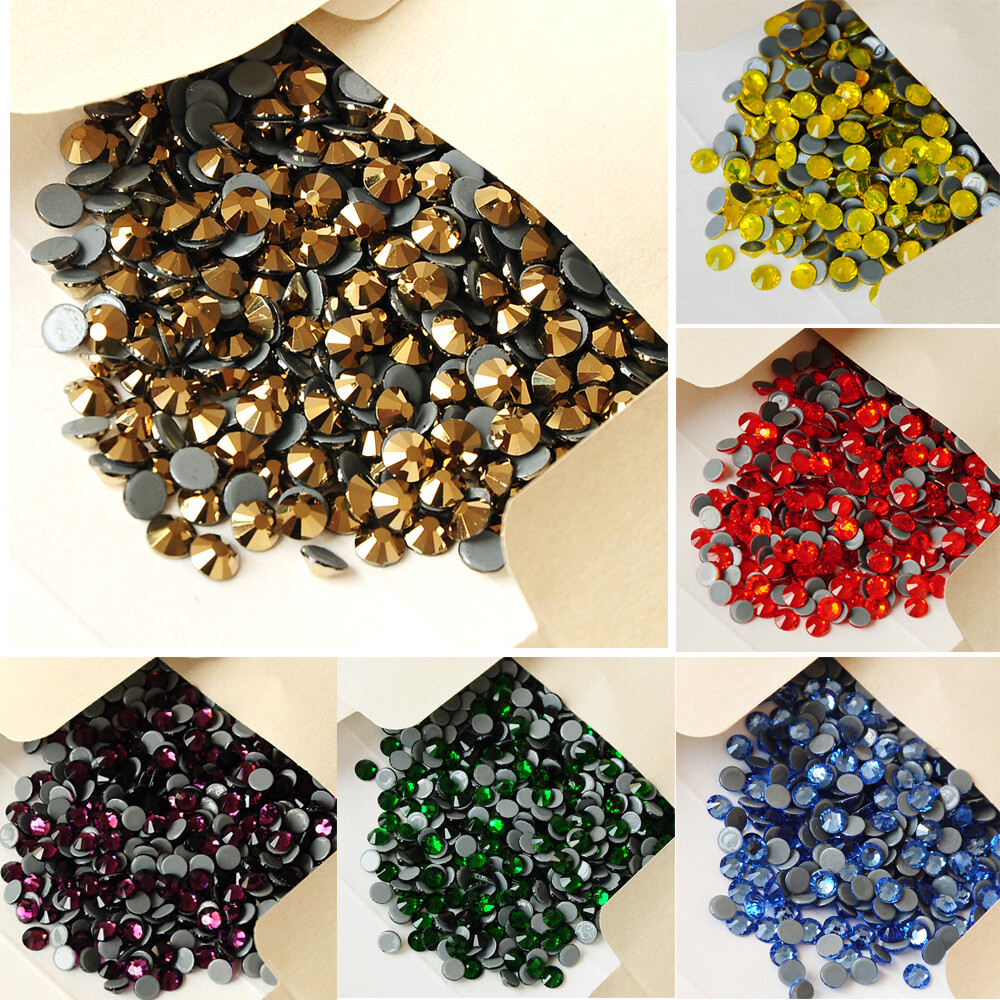 Strass Hotfix Crystals Flatback Crafts Glass Stones Hot Fix Rhinestones Nail Art