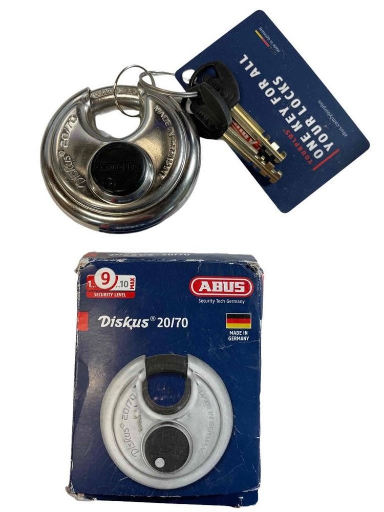 NEW Abus Diskus 20/70 PadLock