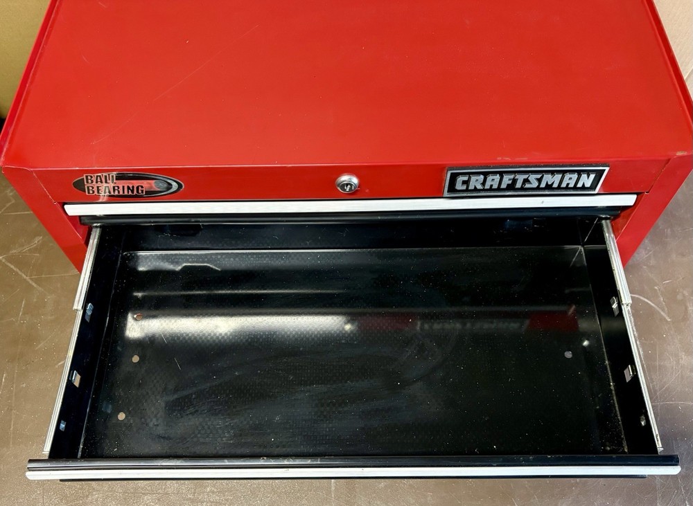 Craftsman 3 Drawer 12" Middle Tool Box Mid Intermediate Riser Chest W/ Keys 🔑