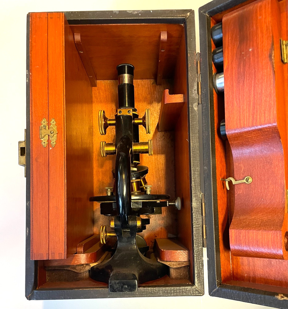 Antique 1900s Spencer Buffalo & Co Microscope/ Box