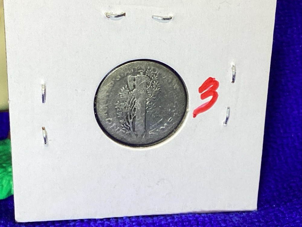 1918 MERCURY DIME